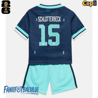 Germania Nico Schlotterbeck #15 Echipament de Fotbal Replică Mondial 2026 Copii Deplasare (+ Șorturi)